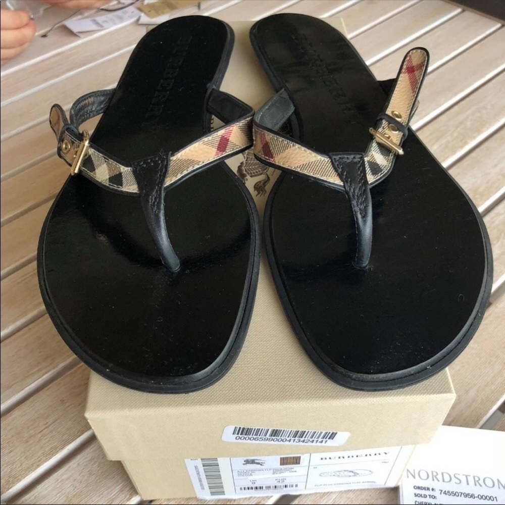 Burberry Parsons Flip Flops Sandals 42